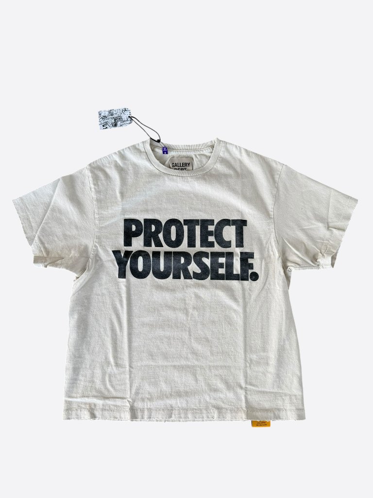 Gallery Dept Archival White Atk Protect Yourself Graphic T-Shirt